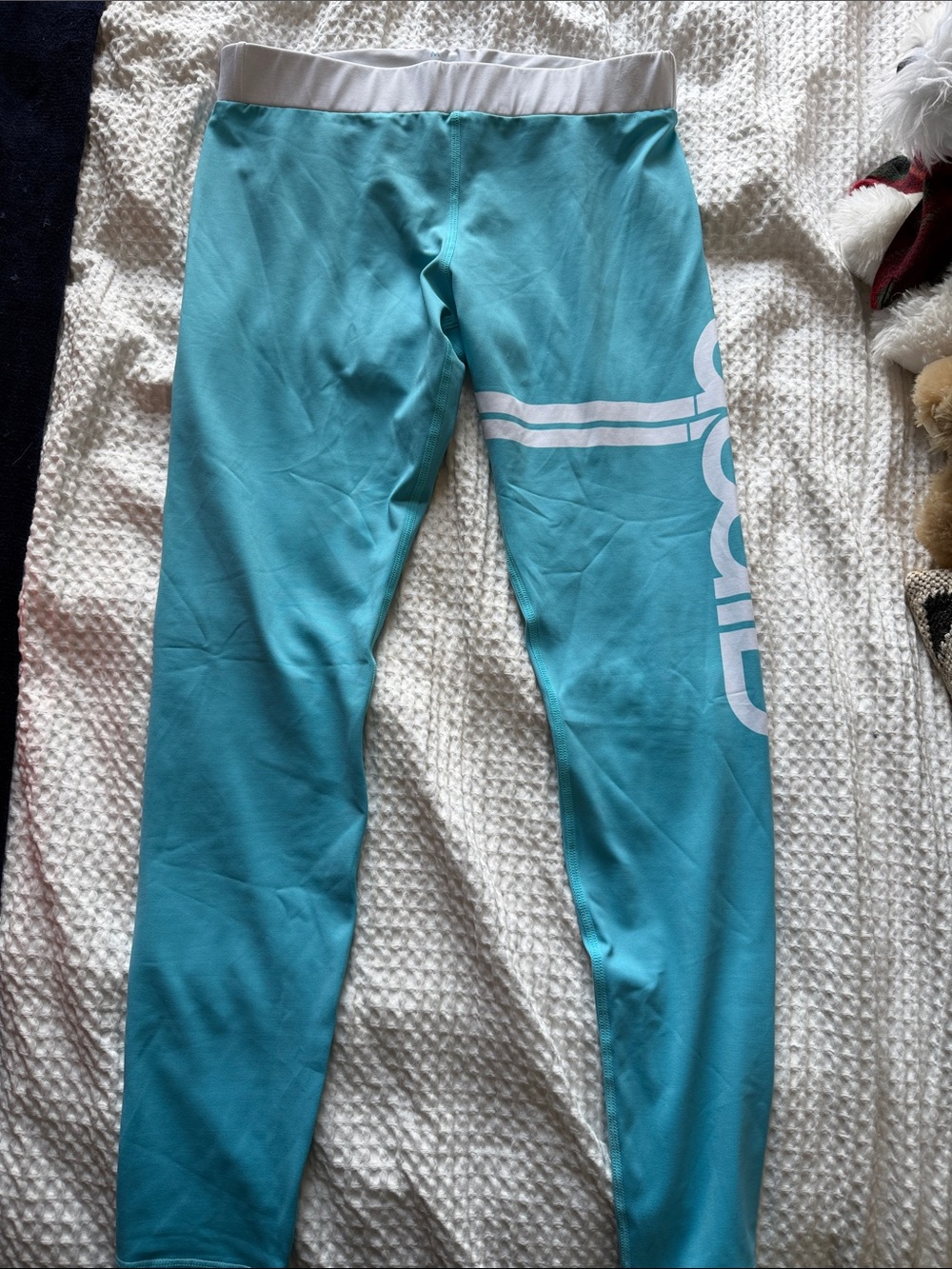 Aimn Blue/White Compression Leggings Size M